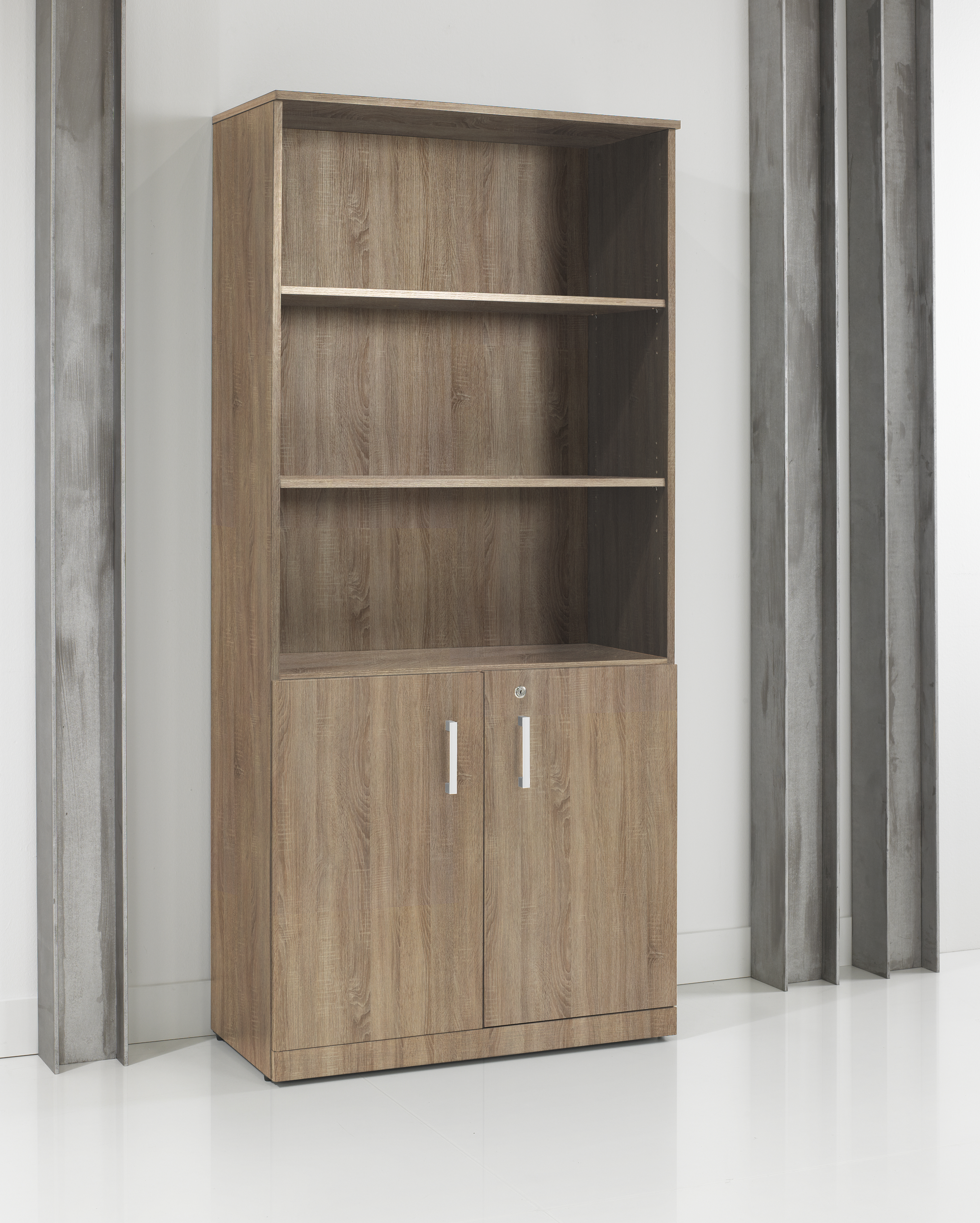 Halfopen Houten Draaideurkast 85 × 90 × 42 Cm